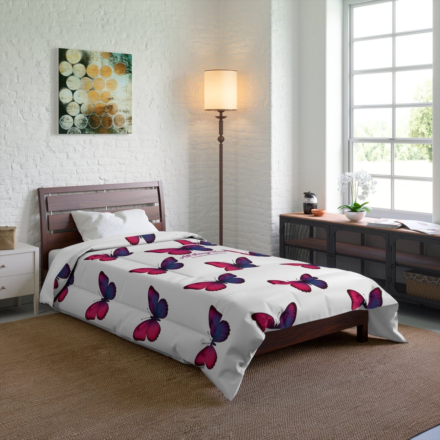 Comforter All Things New Butterfly Design