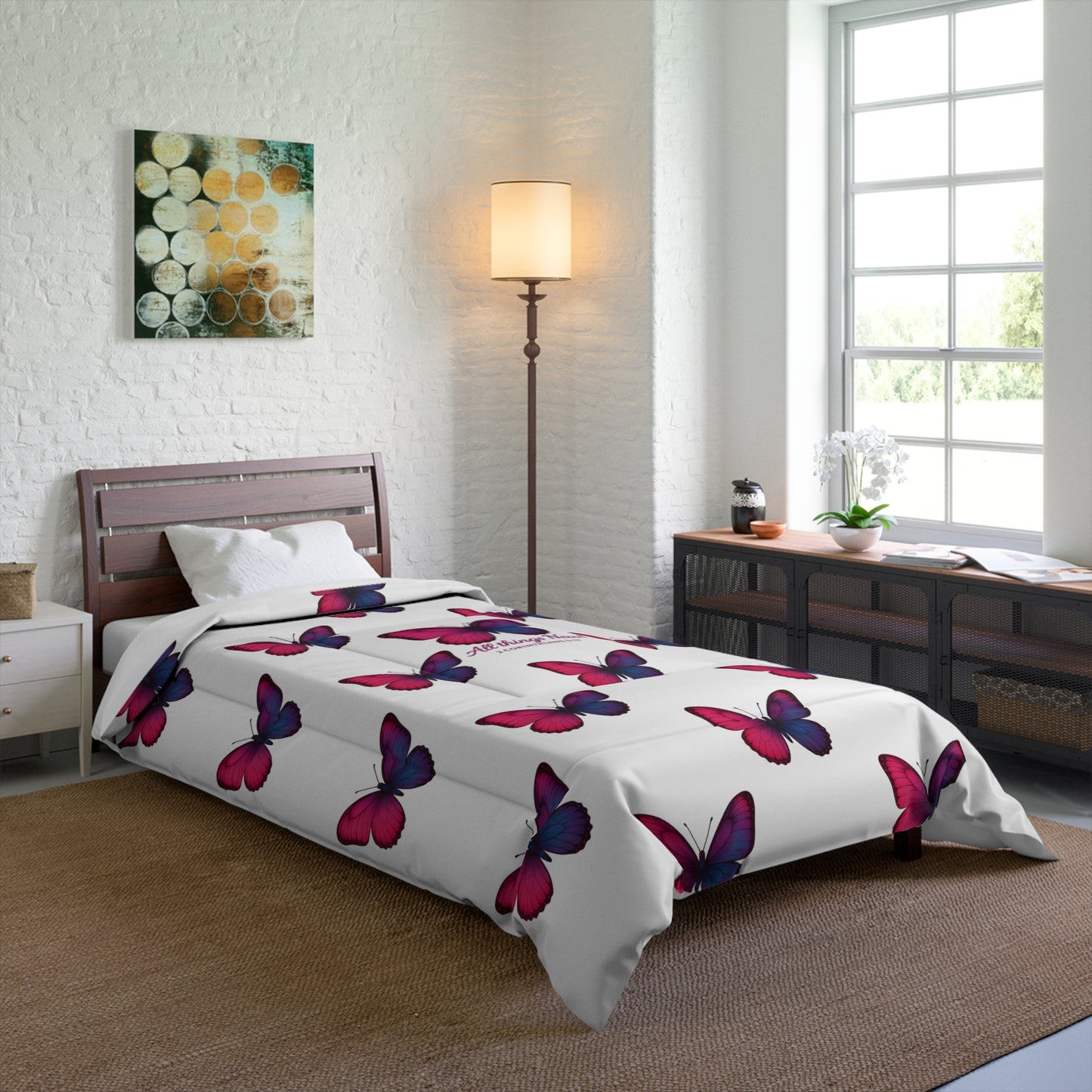 Comforter All Things New Butterfly Design