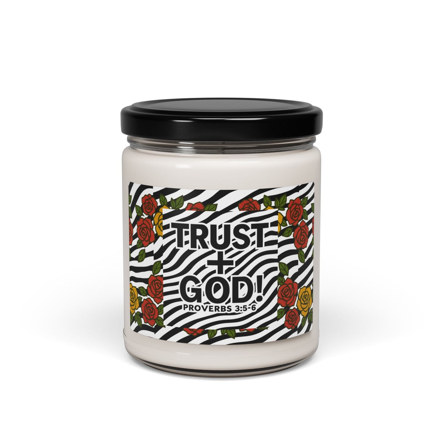 Soy Candle - Trust in God 9oz, Spiritual Gift, Home Fragrance